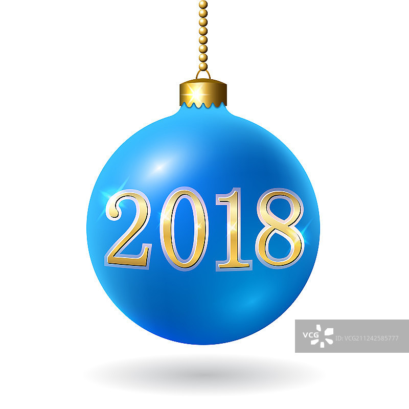 金色圣诞3D装饰球图片素材