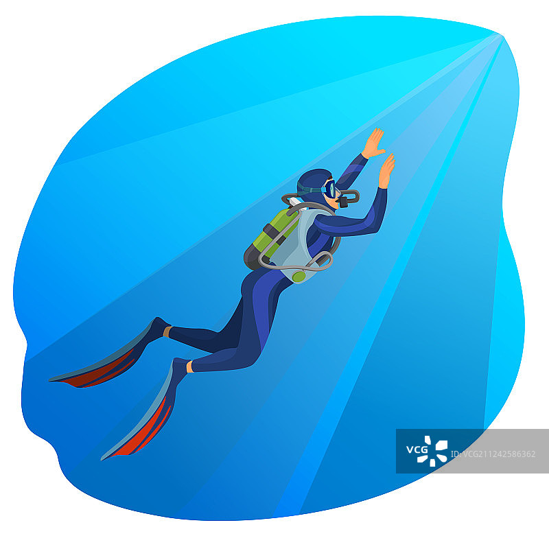 深海潜水员图片素材