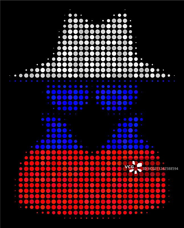 半色调俄罗斯间谍图标图片素材