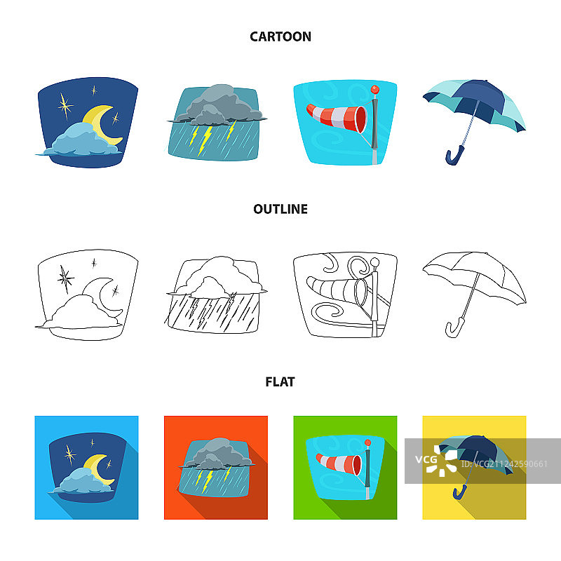 天气与气候符号图片素材