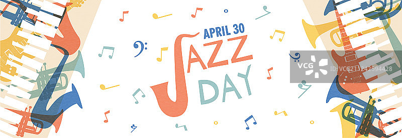 音乐乐队乐器爵士日banner图片素材