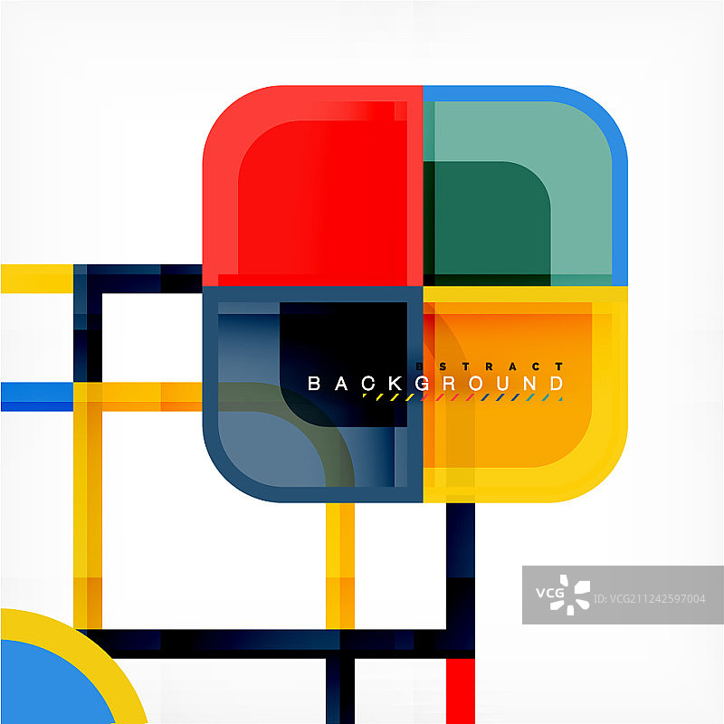 正方形几何抽象背景纸艺术图片素材