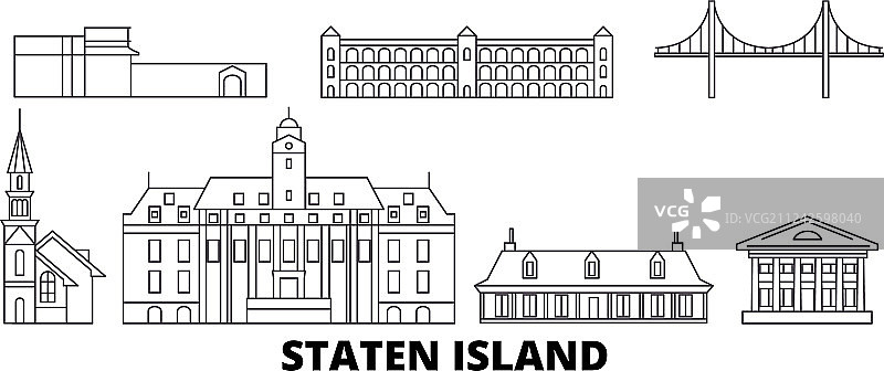 美国纽约州斯塔滕岛旅游线路图片素材