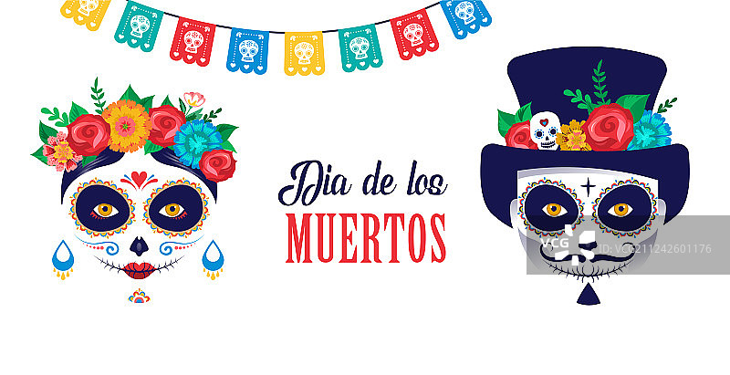 墨西哥亡灵节图片素材