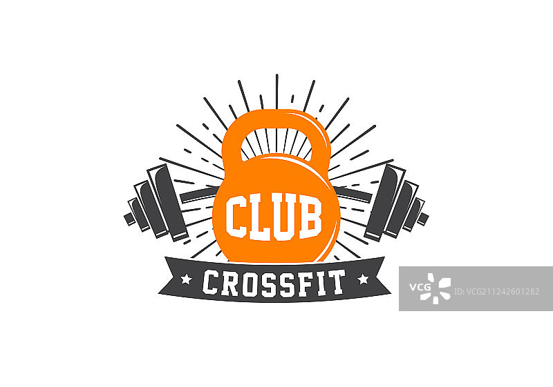 健身交叉训练健身房标志图片素材