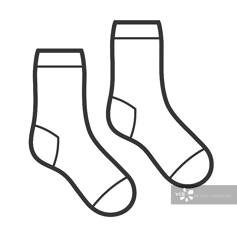 白色袜子图标图片素材