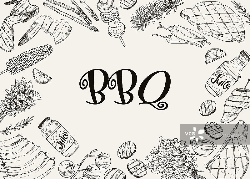 烧烤派对海报图片素材
