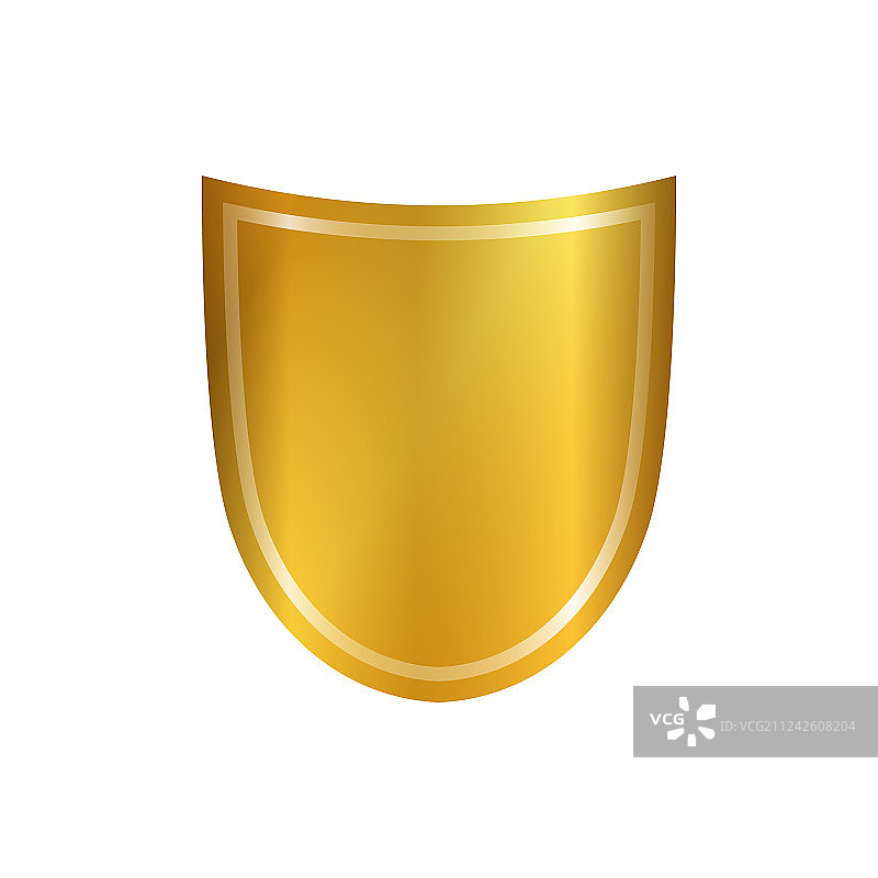 金色盾牌图标形状标志图片素材