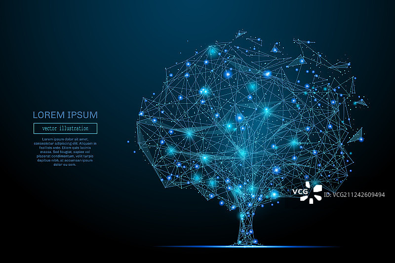 低多边形树图片素材