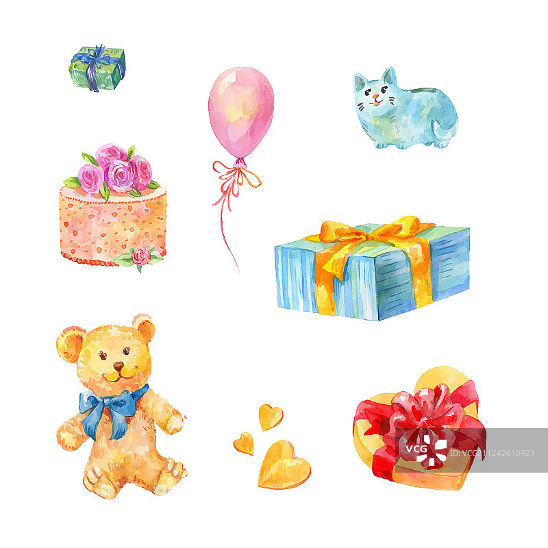 生日礼物泰迪熊蛋糕小猪合集图片素材