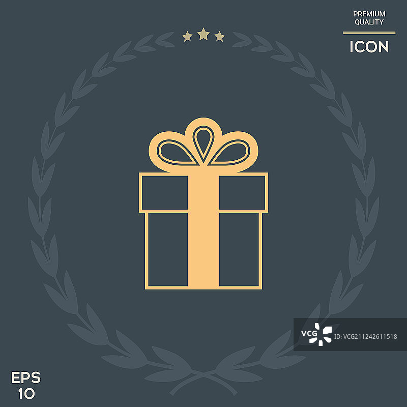 礼品盒符号图标图片素材