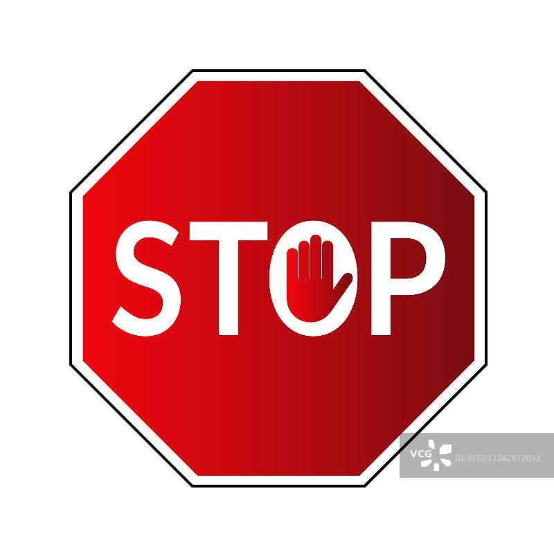 停止交通路标图片素材