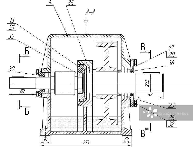 白色背景上的机械制造图纸图片素材