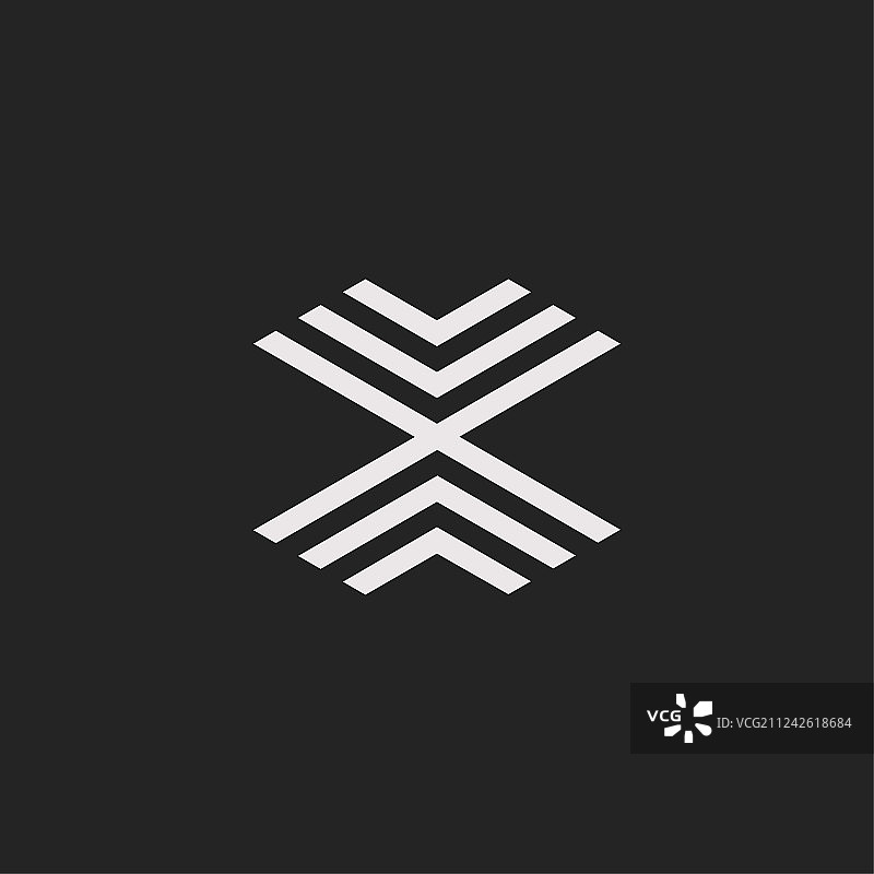 字母X标志图片素材