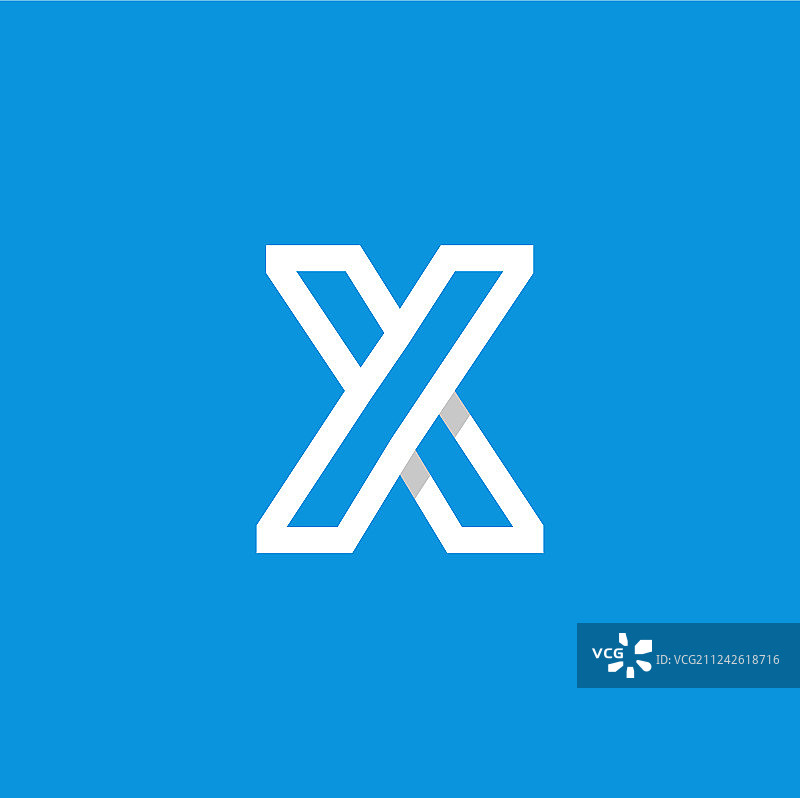 白色字母X标志图片素材