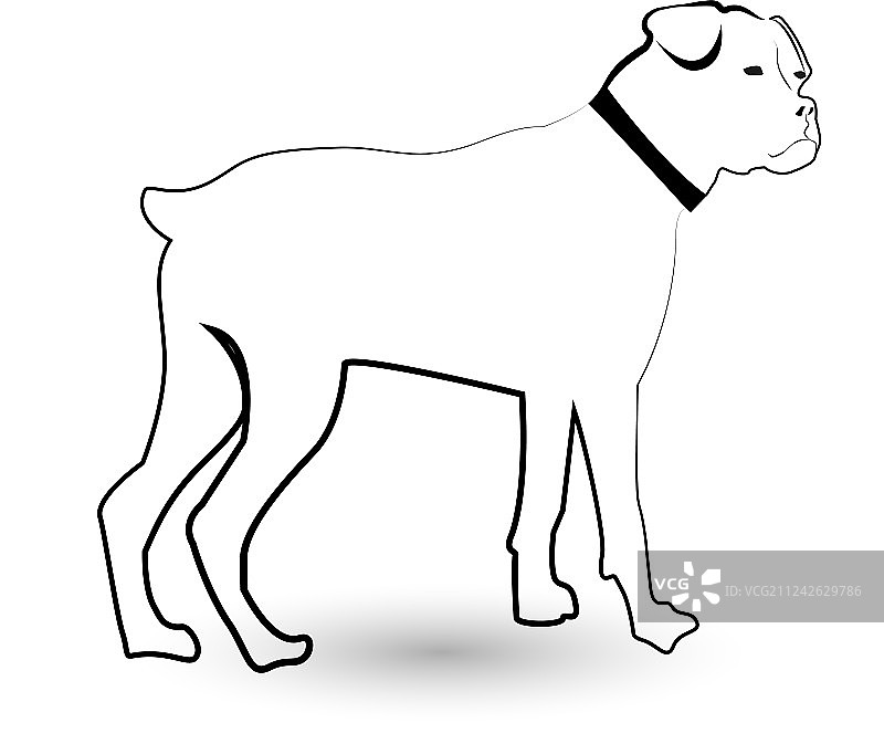 罗威纳犬宠物狗图标图片素材