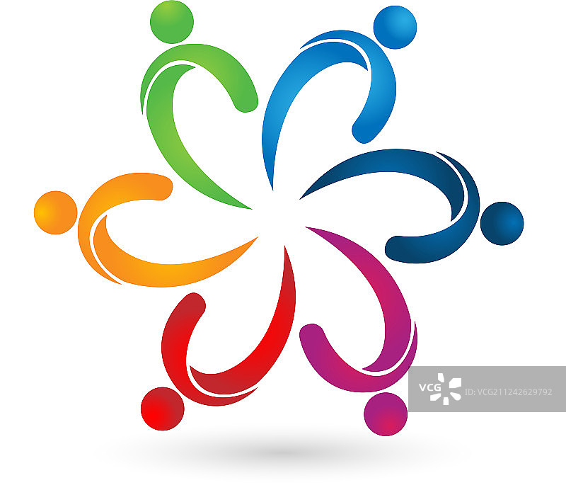 创意团队合作标志图片素材