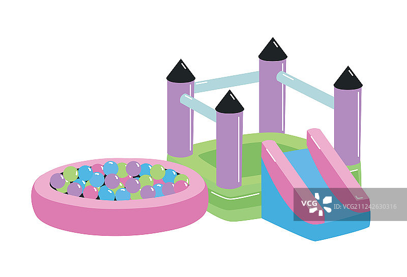 儿童游乐场或游戏区图片素材