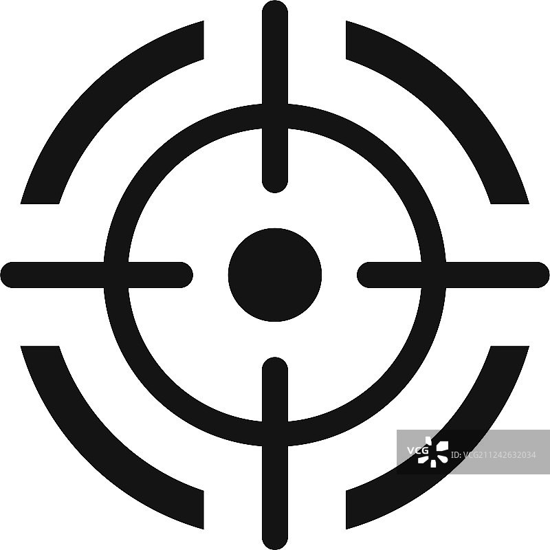 目标图标简约风格图片素材