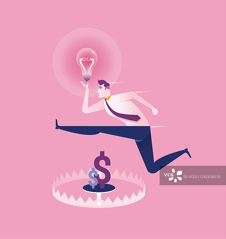 金钱陷阱商业理念图片素材