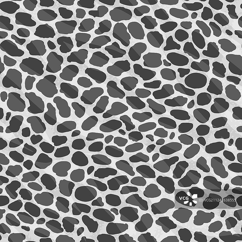 雪豹、豹猫或野猫毛皮无缝纹理图片素材