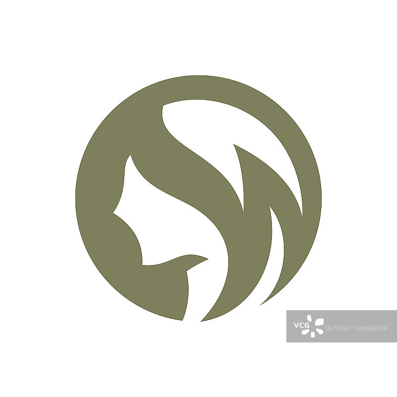 美容院抽象标志图片素材