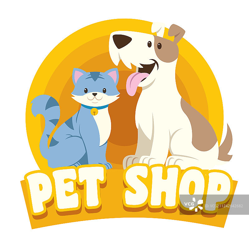 猫狗宠物店设计图片素材
