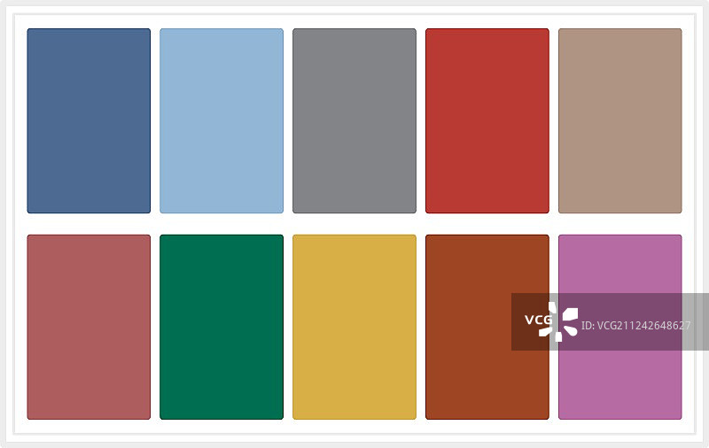 2016年秋季调色板颜色（无名称）图片素材