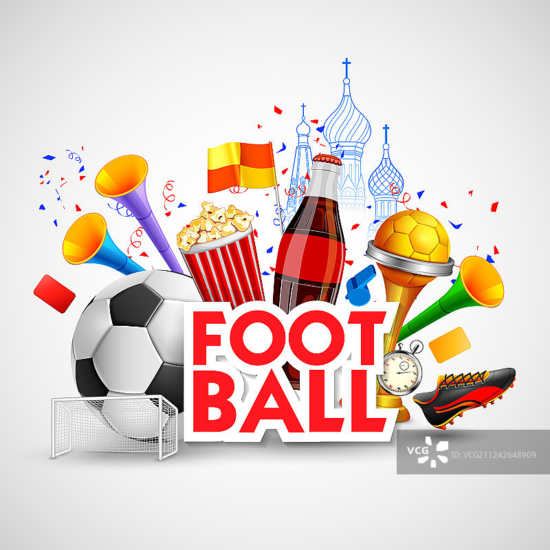 俄罗斯足球锦标赛杯足球运动图片素材