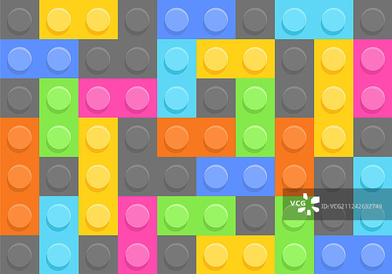 塑料积木无缝图案图片素材