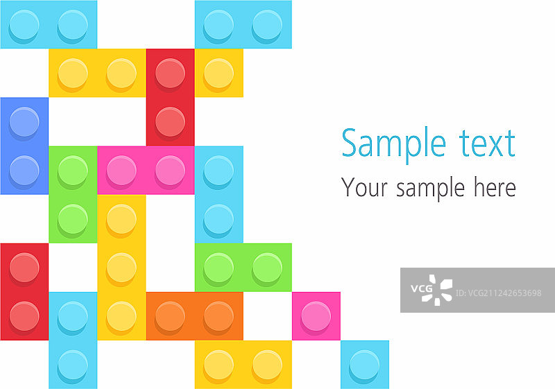 塑料积木背景图片素材