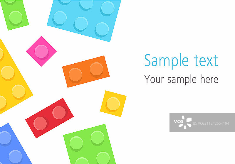 塑料积木背景图片素材