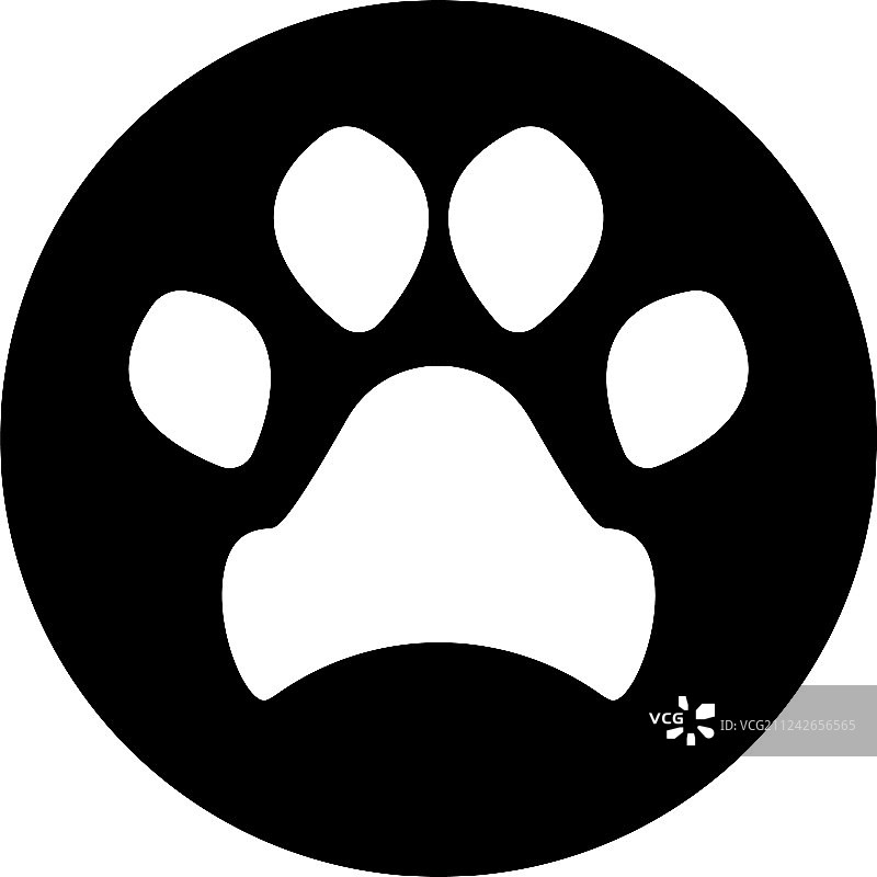 脚印狗动物宠物标志图片素材