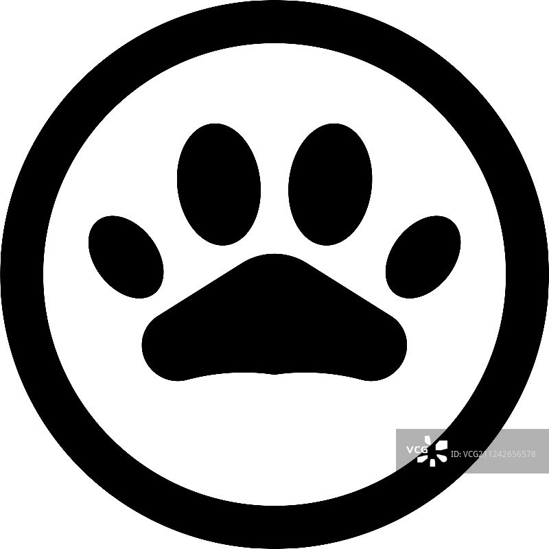 脚印狗动物宠物标志图片素材