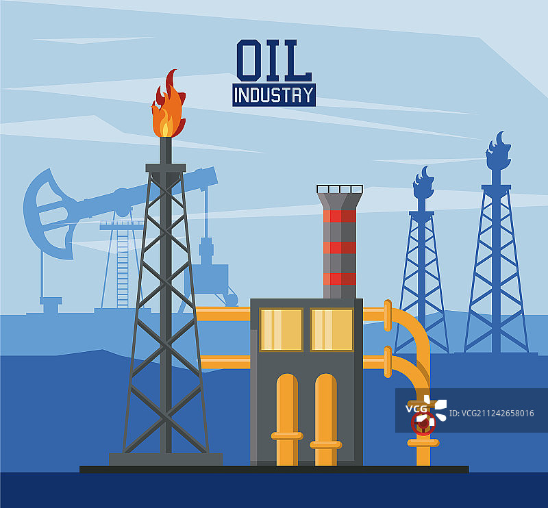 石油加工厂工业图片素材