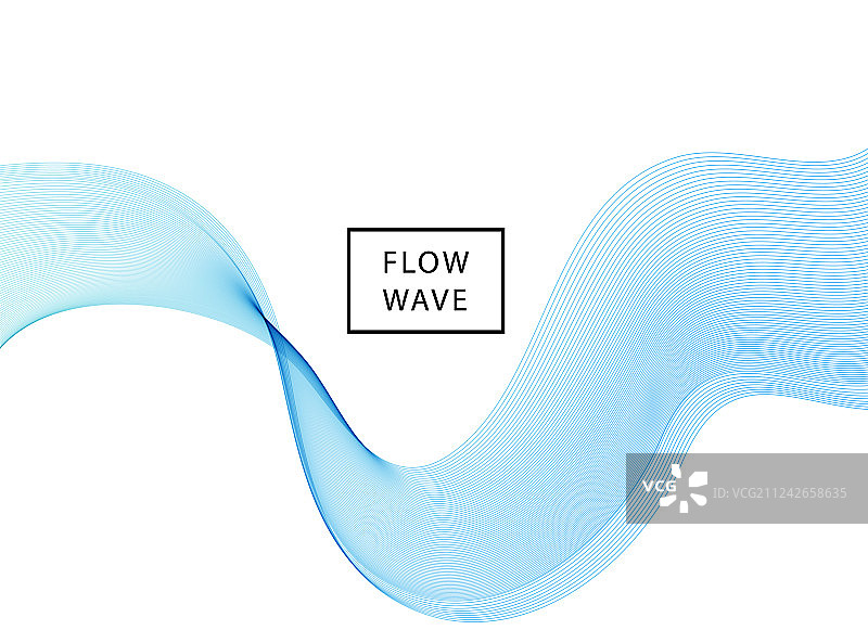 抽象蓝色波浪背景图片素材