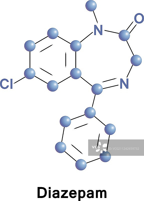 地西泮镇静药物图片素材