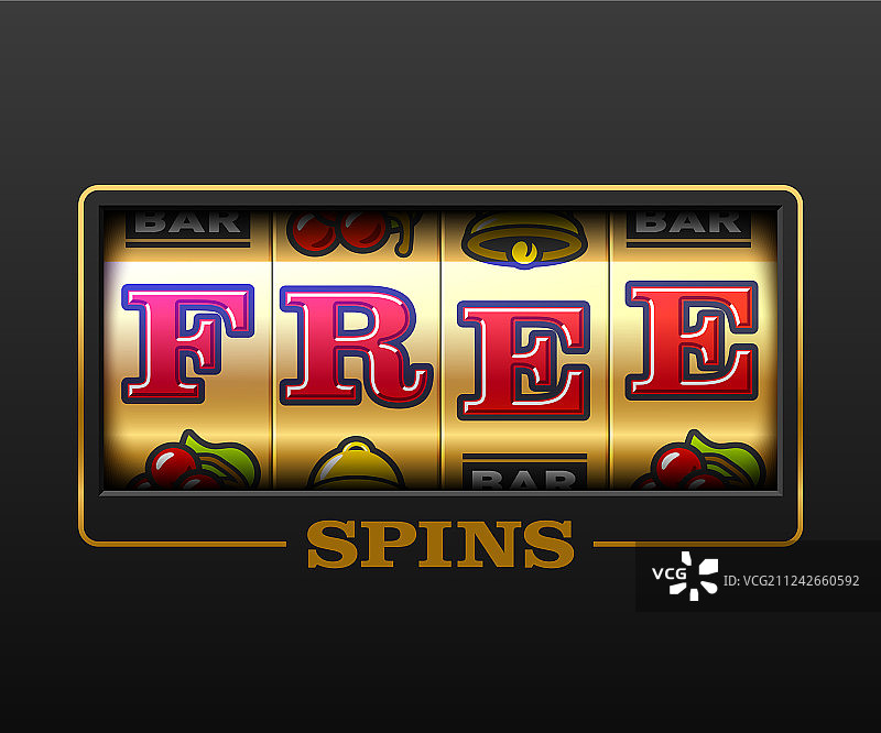 免费旋转奖励老虎机游戏banner图片素材