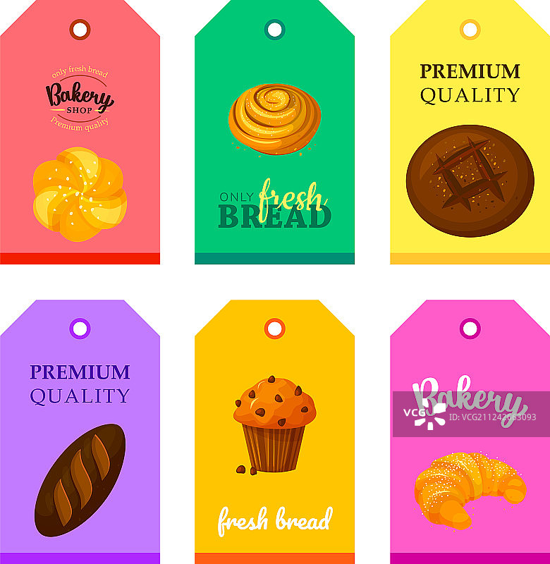 面包店卡片设计图片素材