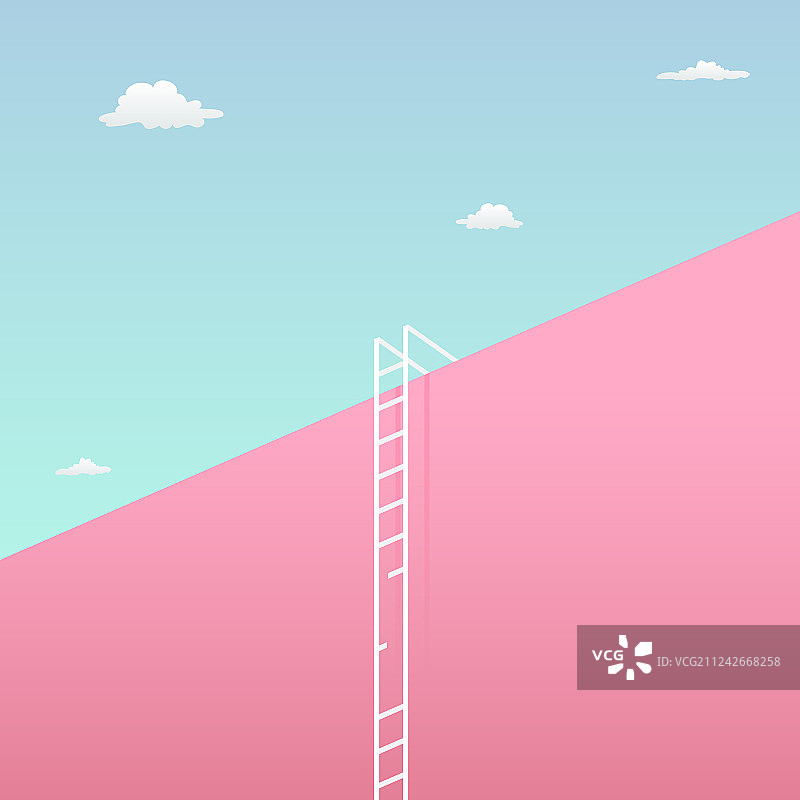 通过挑战到达目标图片素材