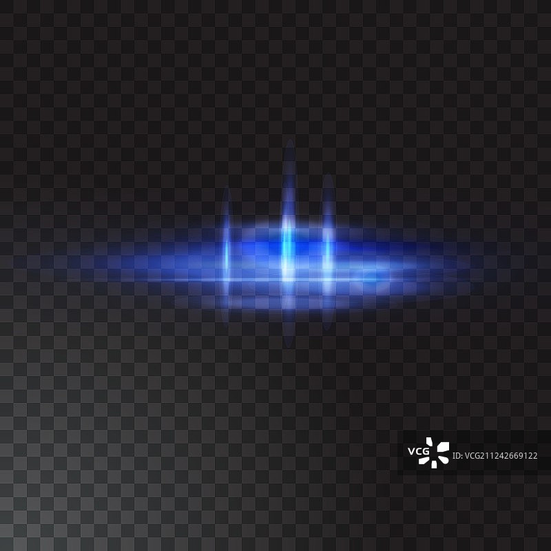 透明背景上的逼真光束图片素材