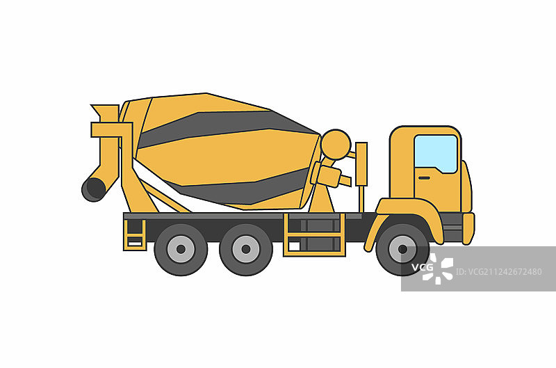 水泥搅拌车图片素材