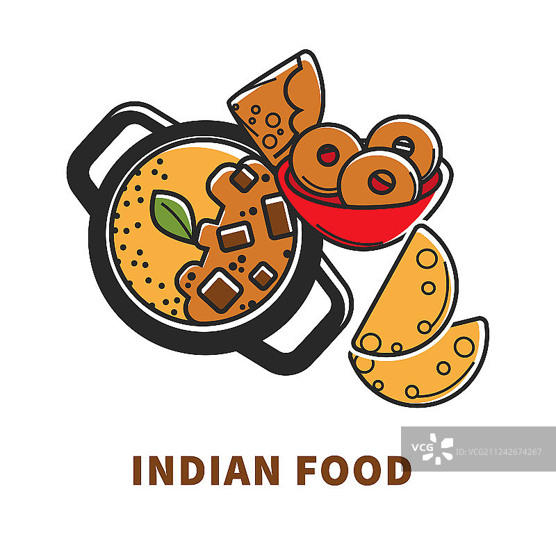 印度美食与传统菜肴图片素材