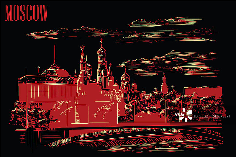 黑红色莫斯科-1图片素材