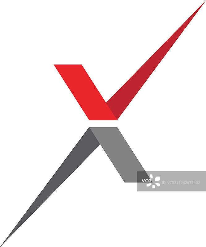 X字母标志模板图标图片素材
