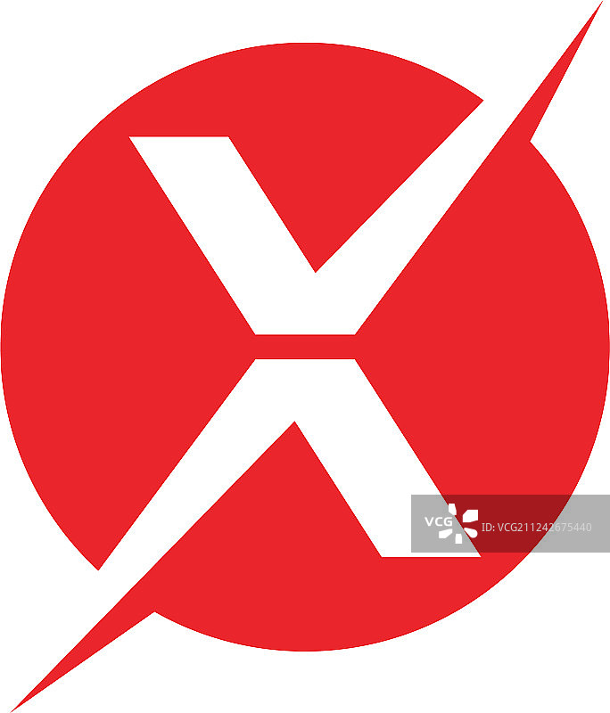 X字母标志模板图标图片素材