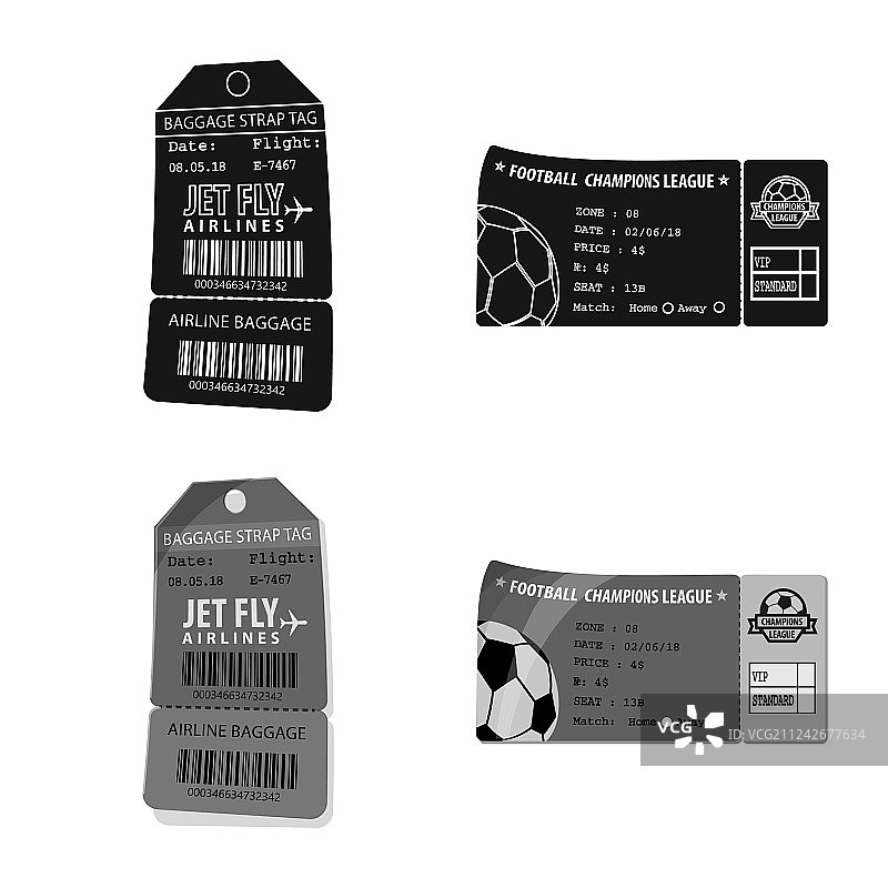 票和入场券符号图片素材