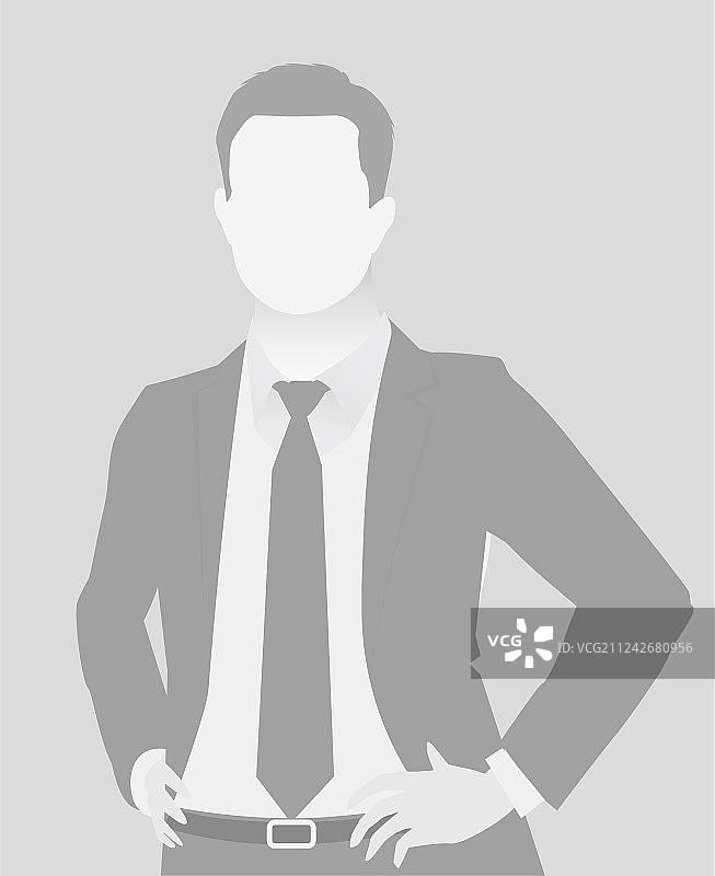 默认占位符商务男士半身像图片素材