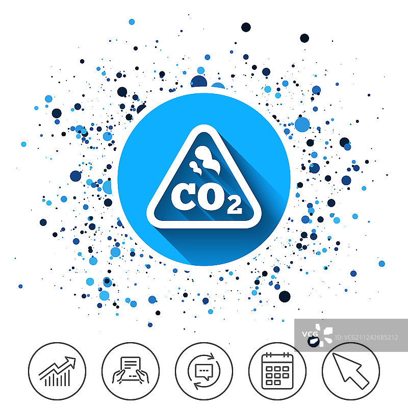 二氧化碳分子式符号化学图标图片素材