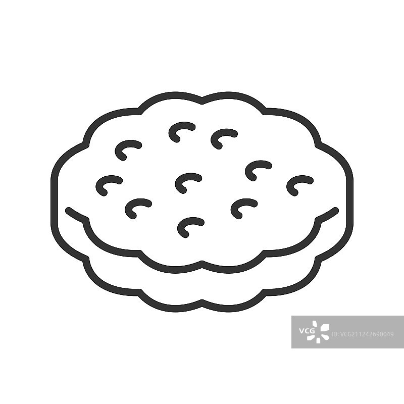 饼干线条图标图片素材